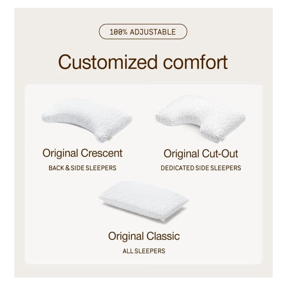 White Extra Oomph Memory Foam Pillow - Picture 10 of 11